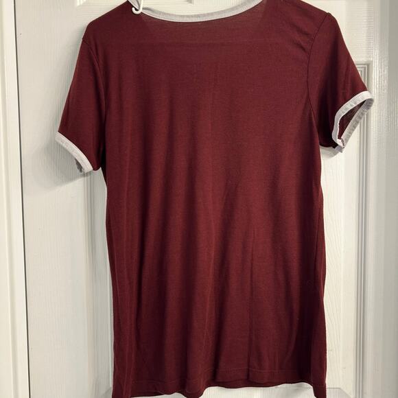 arry Potter Burgundy Ringer Graphic Tee – Size L - Picture 2 of 3